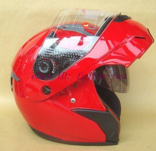 New dot light red modular full face motor helmet size m l xl