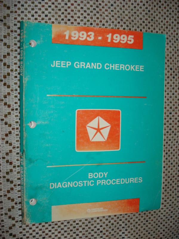 1993-1995 jeep grand cherokee body service manual body shop book
