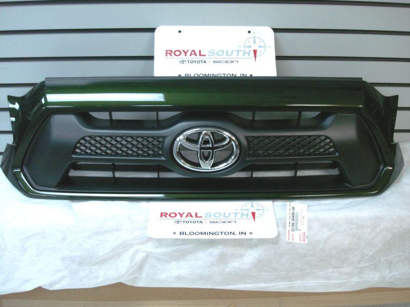 Toyota tacoma sport spruce mica 6v4 painted grille genuine oem oe