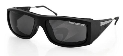 Bobster defector street series sunglasses, matte black frame, metal temples