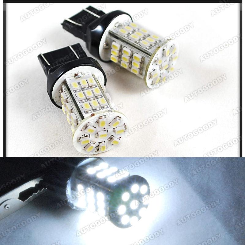 2x led bulbs white 45-smd t20 reverse backup light 7440