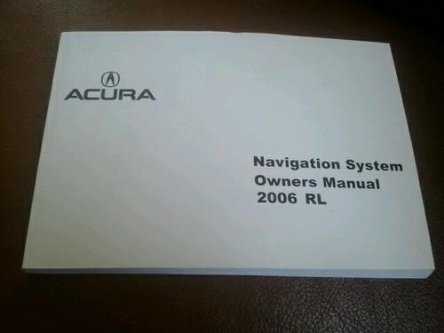 Brand new acura oem navigation manual for 2006 acura rl