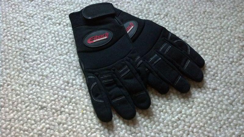 Eibach mechanic's gloves synthetic leather black men's large pair 990053