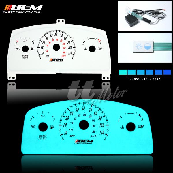 Save bem 95-98 chevy cavalier rs indiglo glow gauge cluster wiring kit manual
