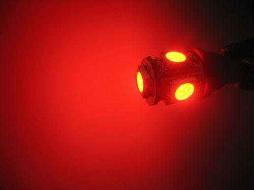 10x 5smd ba9s led light bulbs red 1445 64111 map dome reading license plate lamp