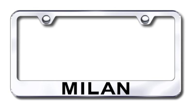 Ford milan  engraved chrome license plate frame -metal made in usa genuine