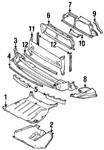 Volvo 9190983 genuine oem factory original air guide