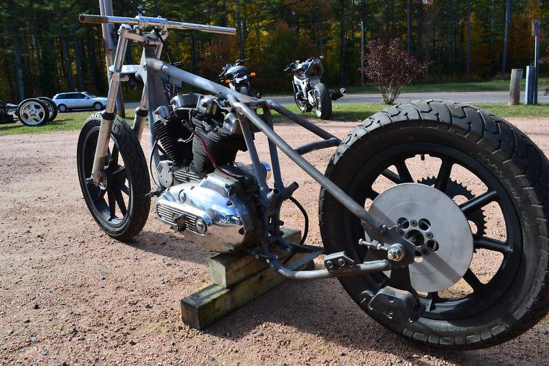 Ironhead sporster custom hardtail roller bobber chopper ( project )
