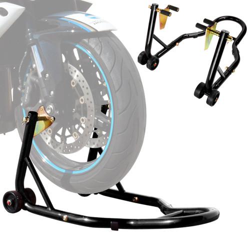 Motorcycle front fork paddock wheel lift stand for street racing sports bike new