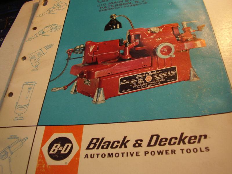 Black & decker automotive power tools catalog 1964