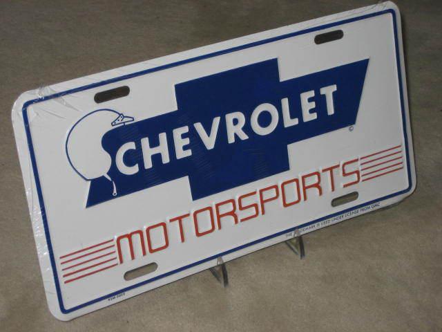 Chevrolet motorsports metal license plate camaro corvette chevelle nova new  !!!