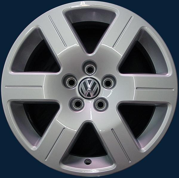 '06-09 volkswagen beetle 16" 6 spoke 69814 aluminum rim wheel # 1c0601025af8z8