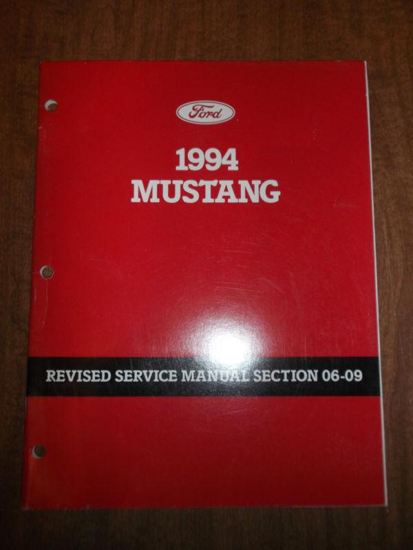 1994 ford mustang anti lock brake system section revised service repair manual