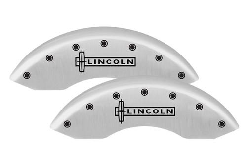 Mgp 10217-s-lcn-sa lincoln caliper covers full set black engraved lincoln logo
