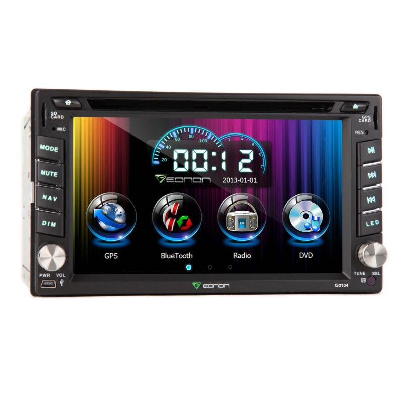 G2104u 6.2" 3d hd 2din car dvd player gps system nav bluetooth touch stereo arm