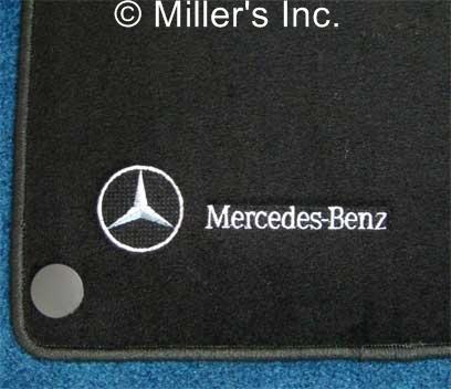 Mercedes benz 2004 - 2009 clk black floor mats