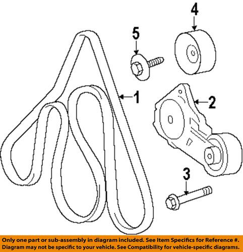 Ford oem 6w7z-8620-ba serpentine belt/fan belt/serpentine belt