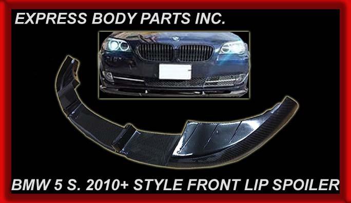 2010-2013 5-series f10 ham n style carbon fiber front lip spoiler 528i 535i 550i