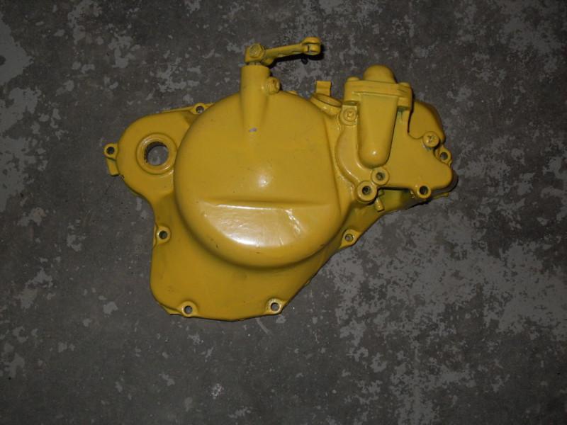 1986 suzuki rm 125 water pump clutch cover and linkage 