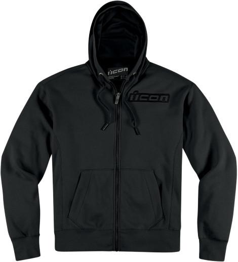 Icon upper slant hoody sweatshirt black l lg large