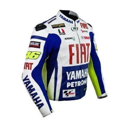 Valentino rossi motorbike motogp fiat yamaha racing leather jacket