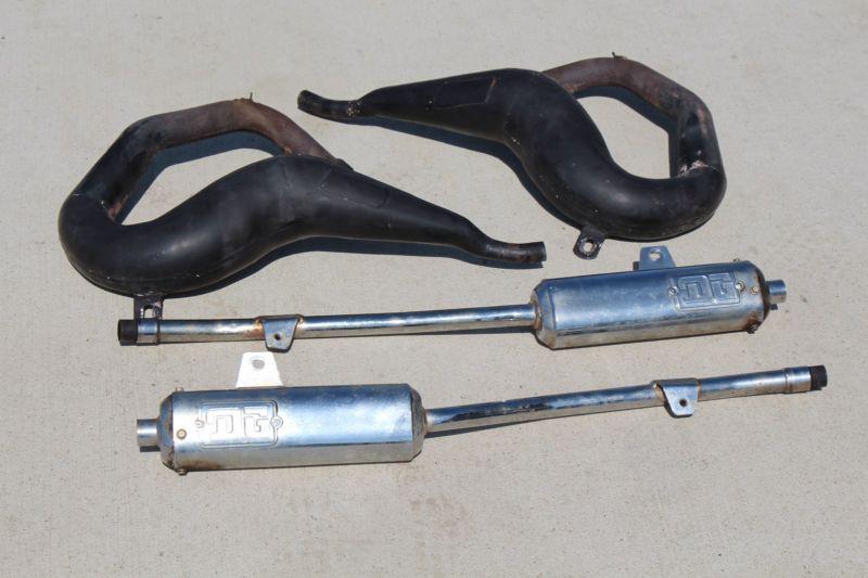 Banshee exhaust bills pipes & dg chrome aftermarket pipes & silencers w-19