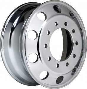 Accuride 22.5"x8.25" 10 hole hub pilot aluminum wheel 