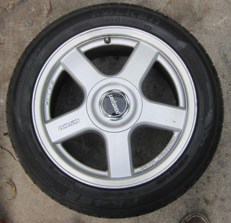 Set of 4 panasport c5cr rims wheels 16x7" with falken fk452 tires