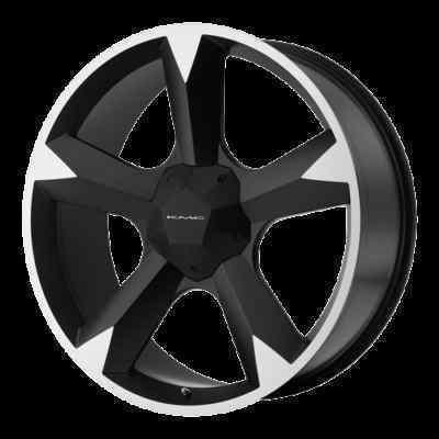 20" kmc clone satin black machined rims with 285/50/20 sunny sn3980 tires wheels