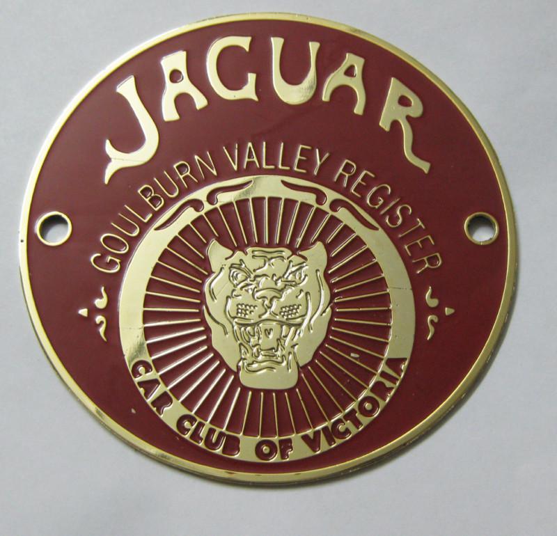Jaguar car club of victoria enamled car badge logos metal badge car grill badge 