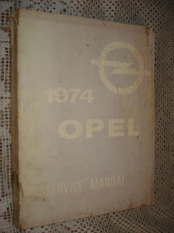 1974 opel shop manual original service book buick corp rare!!!