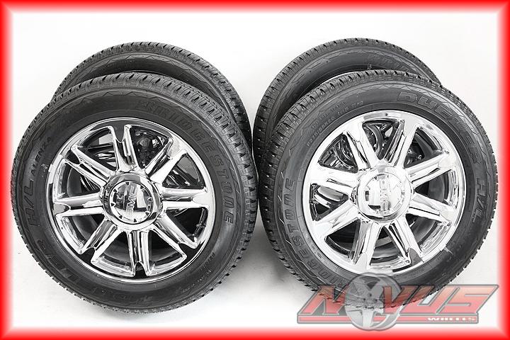 20" gmc yukon sierra denali chevy tahoe silverado chrome oem wheels tires 18
