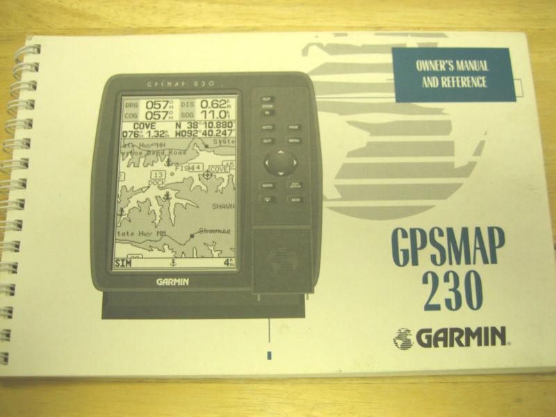 Garmin gpsmap 230 owner's manual and reference guide 1997