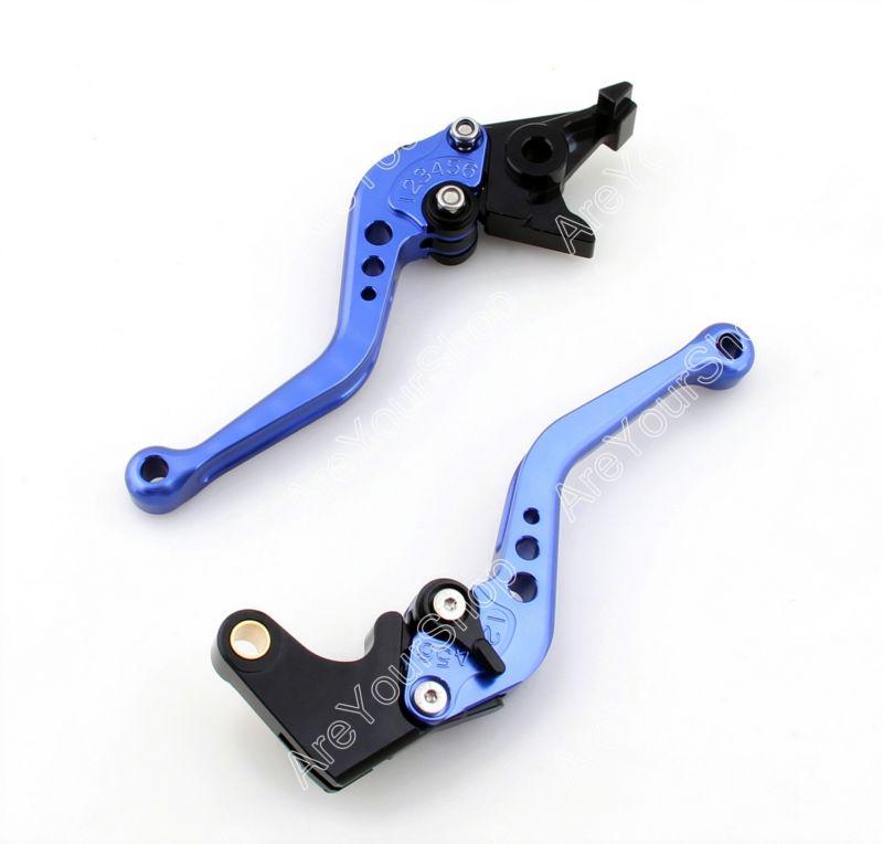 Short brake clutch levers yamaha yzf r1 yzf r6 fz1 fazer r6s blue