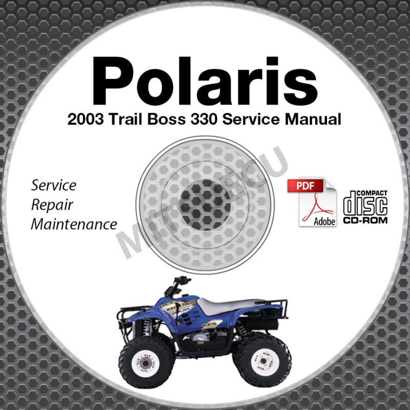 2003 polaris trail boss service manual cd rom atv repair shop