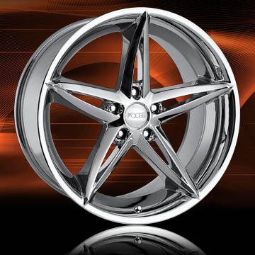 (4) 18" chrome foose f112 wheels 5x114.3 5x5.45 45-offset 7.5" rims tires