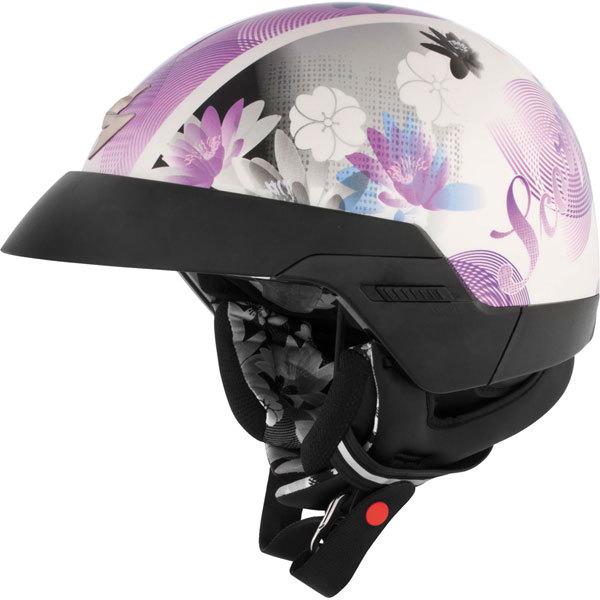 Purple l scorpion exo exo-100 lily half helmet