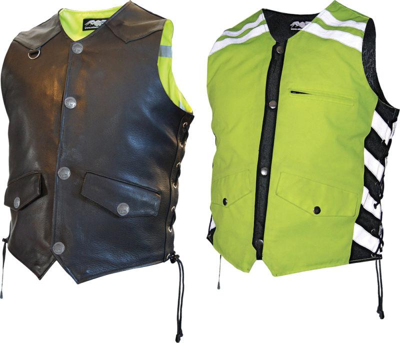 Missing link g2 d.o.c. reversable safety vest black/hi-viz green medium