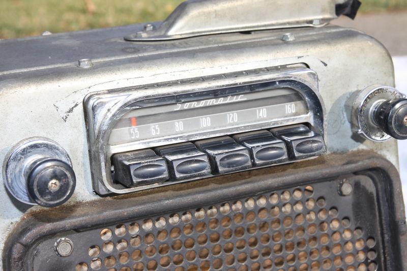 1954 55 buick 12v am radio with pushbuttons