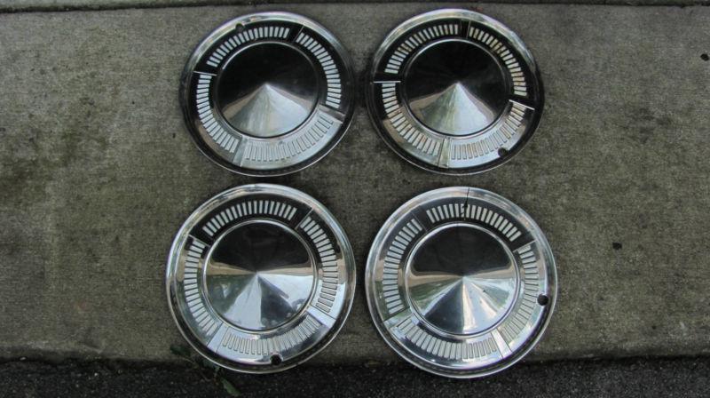 1960's ford falcon hubcap set lot oem fomoco vtg 13" wheel covers x4 comet 