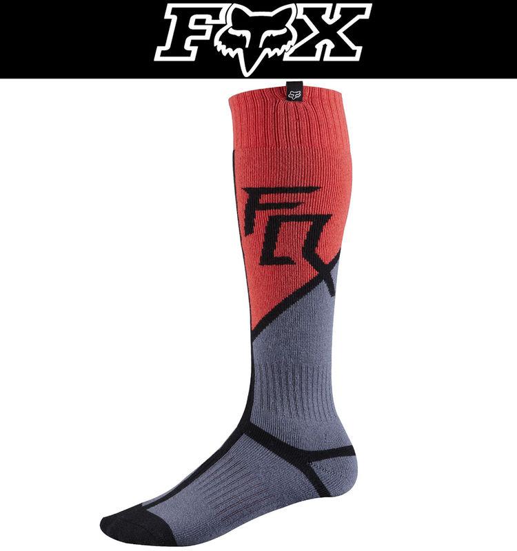 Fox racing fri capital thick socks red grey shoe sizes 6-13 dirt atv mx 2014