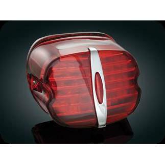 1345001 kuryakyn 5432 taillight deluxe red window for harley