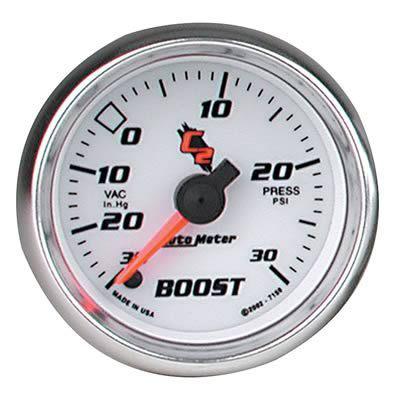 Autometer c2 electrical boost/vacuum gauge 2 1/16" dia 7159