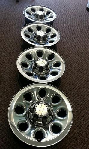 chevy silverado / gmc sierra  17"  steel chrome wheels rims