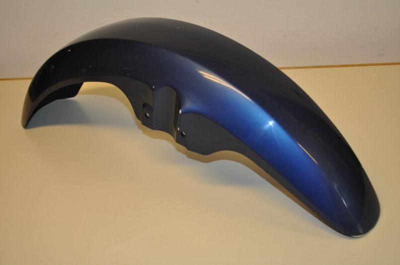 Bmw motorcycle k100 series front mudguard blue part #46611450668 (new part)