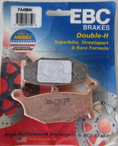 Ebc fa419hh double hh brake pads 06-10 gsxr 600 gsx-r750 2006-10 new