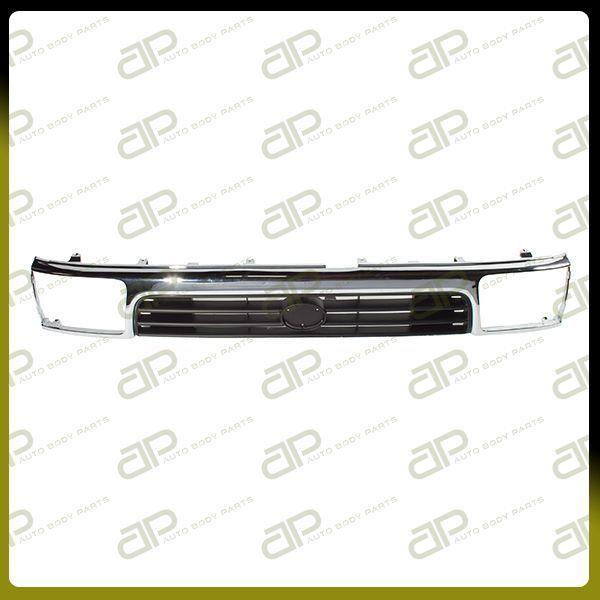 New grille grill assembly replacement 92-95 toyota 4runner chrome front upper