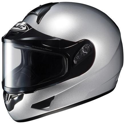 Hjc cl-16 silver 3xl dual lens snowmobile full snow sled helmet xxxl xxx-large