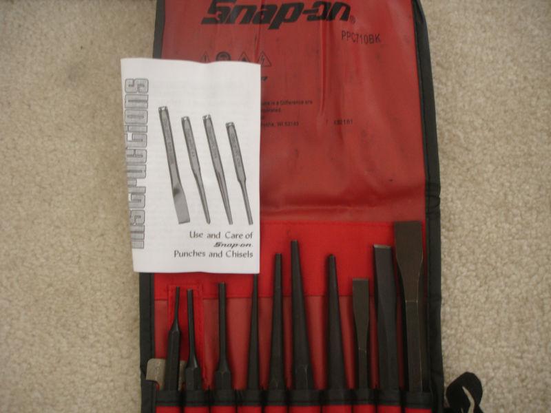 Snap-on 11-piece punch and chisel set (ppc710bk)