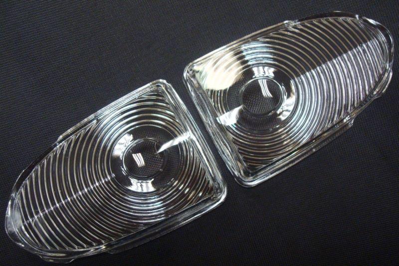 1951 chevrolet glass tail light lenses w/ script chevy